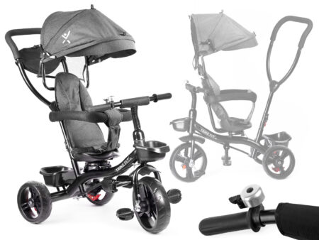 Tricicleta pentru copii Premium TRIKE FIX LITE – GRI