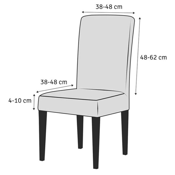 Husa universala pentru scaune clasice, model CATIFEA, culoare NEGRU