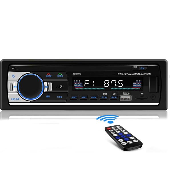 Player Auto, 4 x 60W cu Bluetooth, Telefon, Radio, MP3, AUX, Card MicroSD, Telecomanda